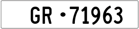 Trailer License Plate